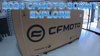 CFMOTO 800MT Unboxing [upl. by Anayik]