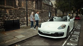 Not your everyday car share Porsche Panamera 4 EHybrid meets Zipcar in London [upl. by Grimbly979]