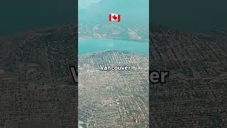 Vancouver from above flight travel Canada shorts views [upl. by Lletram111]