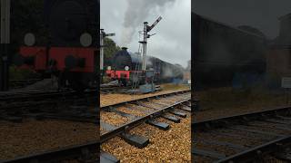 Hunslet Austerity Wagoneer steams out of havenstreet shorts railway steam steamlocomotive train [upl. by Ridglee]