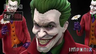 Imponix KoFi Members  Joker 3D Model ready for 3D Printing [upl. by Bridgette]