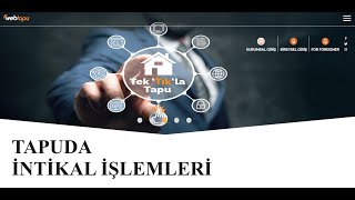 TAPUDA İNTİKAL İŞLEMLERİ [upl. by Norreg]