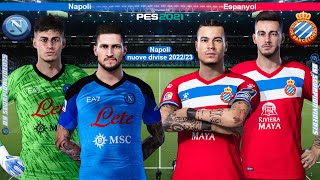 PES 2021 • Kepa Napoli Vs Espanyol Amichevoli Estive • nuove divise 202223 [upl. by Westland]