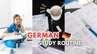 My ✨Productive✨ Morning Routine for German Language Learning 📖🇩🇪 [upl. by Champagne]