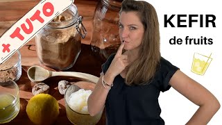 Tuto Kéfir de fruits 🍋  COMMENT réaliser FACILEMENT une limonade pétillante riche en PROBIOTIQUES [upl. by Chelton528]