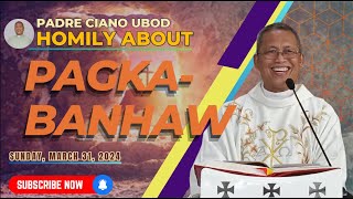 Fr Ciano Homily about PAGKABANHAW  03312024 [upl. by Enywtna701]