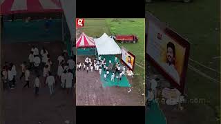 🔥Vikravandiயில் Mass காட்ட போகும் Thalapathy Vijay💥  Drone Shot  TVK Maanadu  Bussy Anand [upl. by Cassella105]