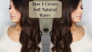 How I CurlWave My Hair with a Straightener  Natural Soft Waves  Go To Hairstyle [upl. by Sopher272]