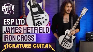 ESP LTD James Hetfield IRON CROSS  Review amp Demo Of The Metallica Frontmans EPIC Signature Guitar [upl. by Gnouhp]