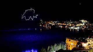 Drohnenshow St Moritz  01012020  Swiss Drone Show AG [upl. by Steven661]