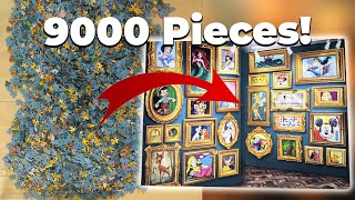 9000 Pieces COMPLETE timelapse of the Ravensburger Disney Museum Jigsaw Puzzle [upl. by Aileda]