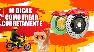 10 DICAS SOBRE FRENAGEM  COMO FREAR UMA MOTO [upl. by Yedoc]