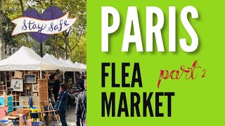 Flea Market Paris Part 2 LIVE VLOG [upl. by Ayocal677]