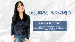 Explicando el juicio ejecutivo [upl. by Anatola]