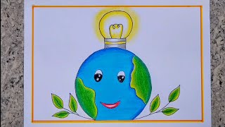 Easy Energy Conservation Poster Drawing for childrens Poster Drawing energyconservation [upl. by Gavrila]