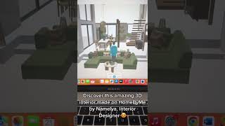 Imagine 3D interiors for free with HomeByMe follow us for more 3D interiors [upl. by Chick]