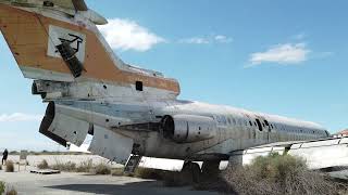 Hawker Siddeley Trident at abandoned Nicosia International Airport [upl. by Ardnaeed737]