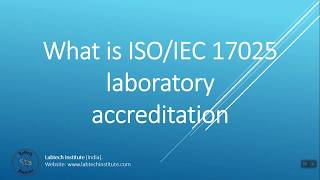 Basic Understanding of ISO IEC 17025 2017 Laboratory Accreditation PREVIEW [upl. by Nosna]