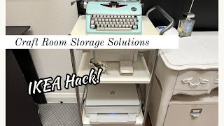 IKEA Hacks Craft Room Storage Cart ❤️ [upl. by Jayson]