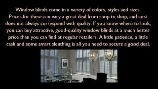 How to Buy Cheap Window Blinds [upl. by Andriette519]