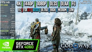 RTX 4060  God of War Ragnarok  50 Settings Tested [upl. by Siddra]