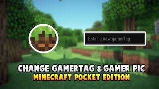 How To Change Your GAMERTAG amp GAMER PIC For Minecraft PE [upl. by Tillford339]