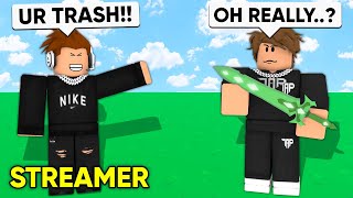 I Met A TOXIC STREAMER So I Stream Sniped Him Roblox Bedwars [upl. by Suinotna]