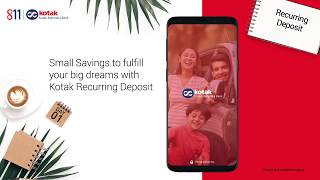 Book a Kotak Recurring Deposit in 3 min [upl. by Hearsh]