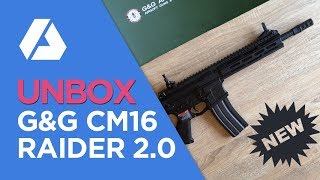 Unboxing New CM16 Raider 20 GampG 2018  La Réplica del Principiante  Airsoft en Español [upl. by Codi541]