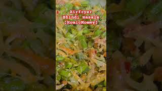 No fry bhindi  air fryer bhindi masala food [upl. by Genesia]