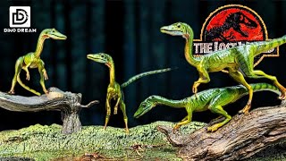 2023 Dino Dream Lost World Jurassic Park Compsognathus group Review [upl. by Anjela387]