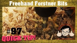 How to SAFELY use a forstner bit in a handheld drill [upl. by Rebor]