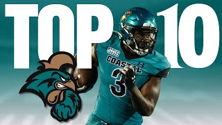 Coastal Carolina Chanticleers TOP 10 Football Players for 2024 [upl. by Leroy150]