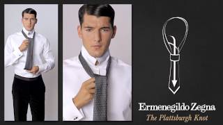 How to Tie a Plattsburgh Knot  Ties Around the World  The Knots  Ermenegildo Zegna [upl. by Lucas]