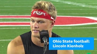 Ohio State football Lincoln Kienholz comments [upl. by Bozuwa]