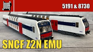 Jouef French SNCF Z2N Electric Multiple Unit Model Railway Review  HO Scale  5191 amp 8730 [upl. by Anema]