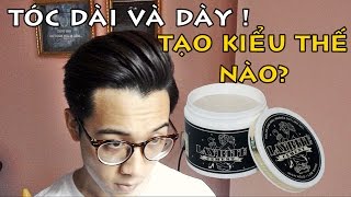 MẹoTips Tạo kiểu cho mái tóc Undercut dài  Layrite Cement Clay Pomade [upl. by Lyndsey800]