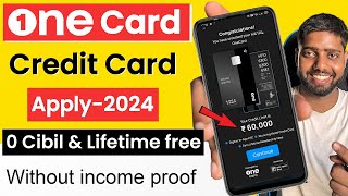 Onecard credit card apply  OneCard Credit Card 2024  one card credit card kaise banaye [upl. by Novart]