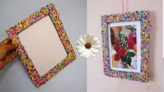 DIY Photo Frame  How To Make Photo Frames At Home [upl. by Etnomal262]