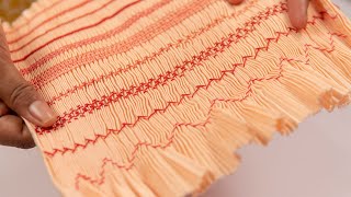 10 BASIC STITCHES FOR BEGINNERS  EMBROIDERY amp SMOCKING PATTERNS [upl. by Li]