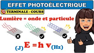 Effet photoélectrique  PHYSIQUE  TERMINALE [upl. by Bechler]