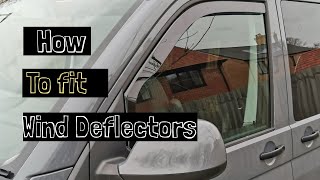 Fitting Heko wind deflectors to my VW T6 camper [upl. by Lyrem]