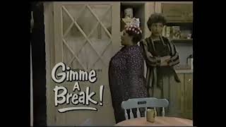 Gimme A BreakMarblehead Manor  WECT NBC 6 Washington  Generic Promo 1987 [upl. by Nevear269]