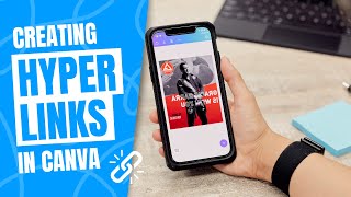 How to Create HYPERLINKS in Canva  Tip Talk 07 [upl. by Stahl]