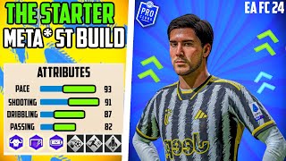 BEST STARTER META STRIKER BUILD EA FC 24 Pro Clubs [upl. by Asilrac]