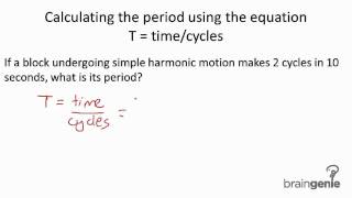 4133 Calculating the period using the equation T  time div cycles [upl. by Kosse551]