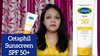 Cetaphil Sunscreen SPF 50 🌞⛱🧴Sapna Das skincare summerskincare sunscreen cetaphil [upl. by Oralla]