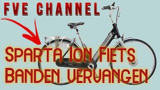 Banden wisselenvervangen Sparta Elektrische fiets [upl. by Hamlani490]