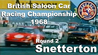 British Saloon Car Championship 1968  Round 2 Snetterton [upl. by Anairo]