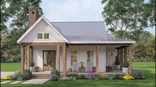 EXCLUSIVE MODERN FARMHOUSE PLAN 00900331 WITH INTERIOR [upl. by Amled141]